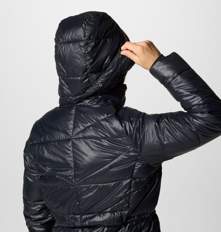 Women's Peak to Park III Insulated Hooded Jacket, Color: Black Gunmetal, image 6