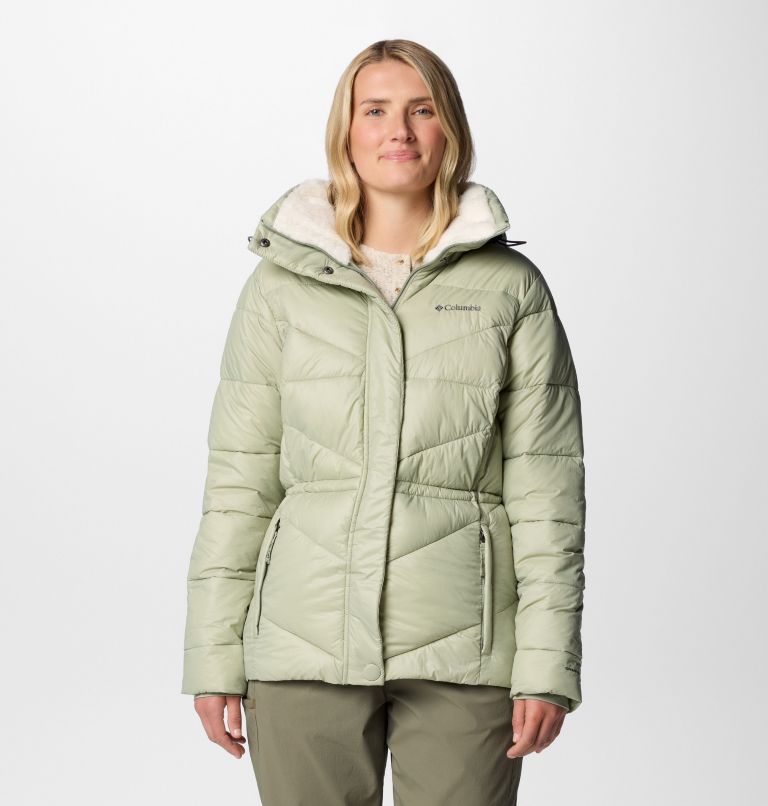 Columbia Women s Peak to Park III Insulated Hooded Jacket M Green