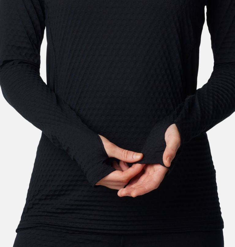 Women's Omni Heat Helix Baselayer Crew Shirt, Color: Black, image 5