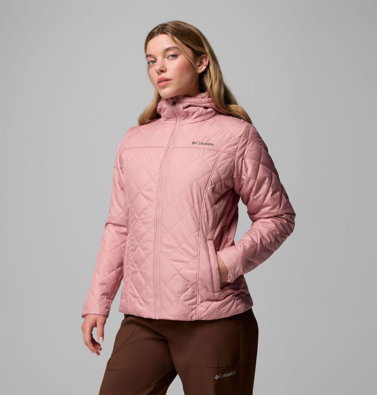 Women's Copper Crest II Hooded Jacket, Color: Eraser Pink, image 4