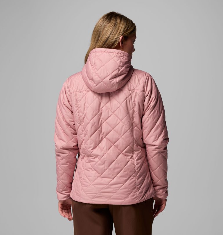 Women's Copper Crest II Hooded Jacket, Color: Eraser Pink, image 3
