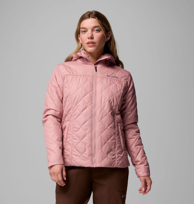 Women's Copper Crest II Hooded Jacket, Color: Eraser Pink, image 1