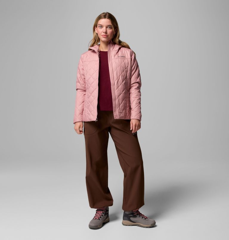 Women's Copper Crest II Hooded Jacket, Color: Eraser Pink, image 2