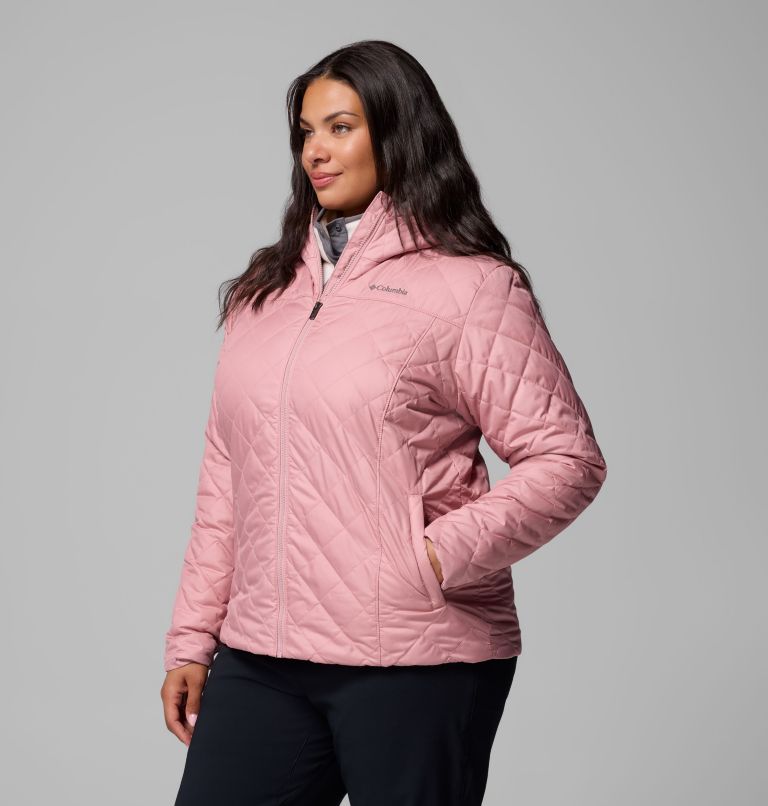 Women's Copper Crest II Hooded Jacket - Plus Size, Color: Eraser Pink, image 4