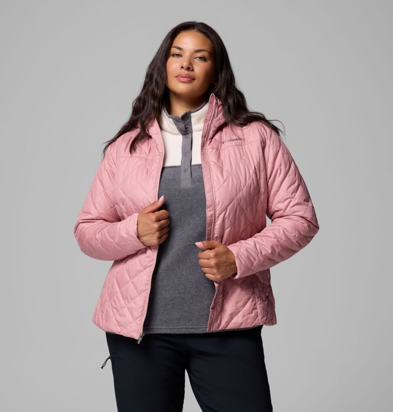 Women's Copper Crest II Hooded Jacket - Plus Size, Color: Eraser Pink, image 5