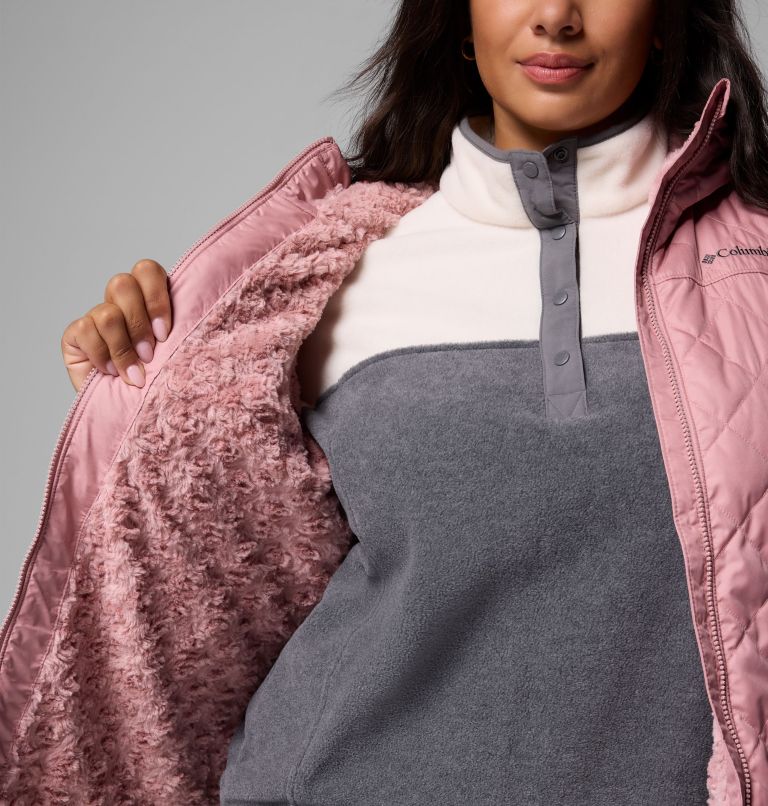 Women's Copper Crest II Hooded Jacket - Plus Size, Color: Eraser Pink, image 6
