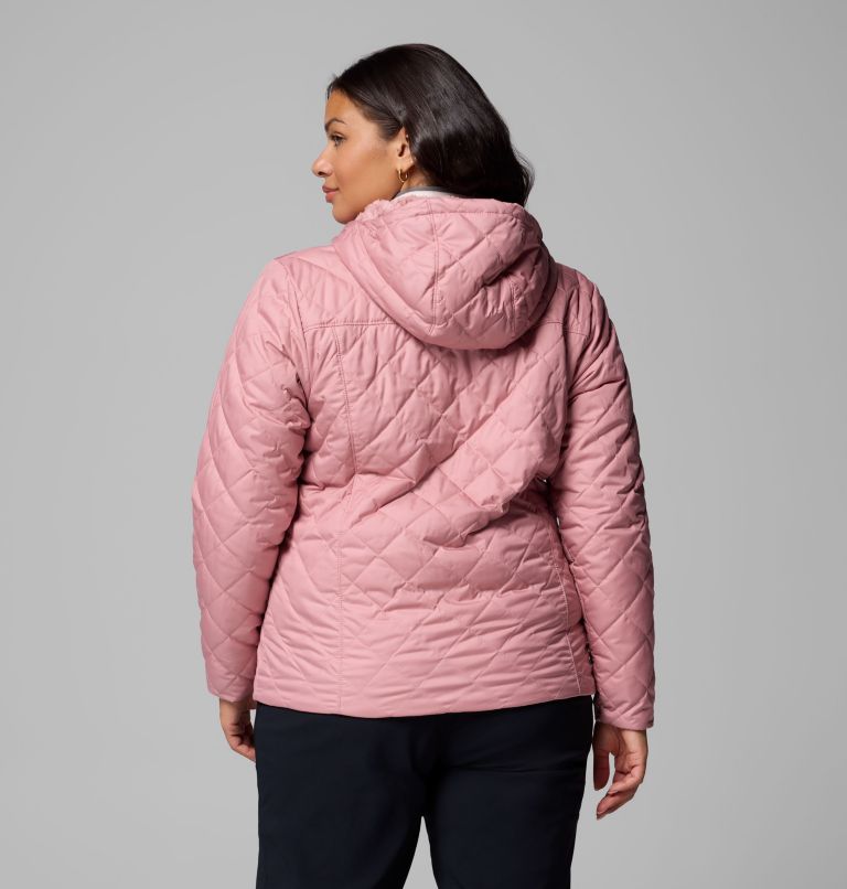 Women's Copper Crest II Hooded Jacket - Plus Size, Color: Eraser Pink, image 3