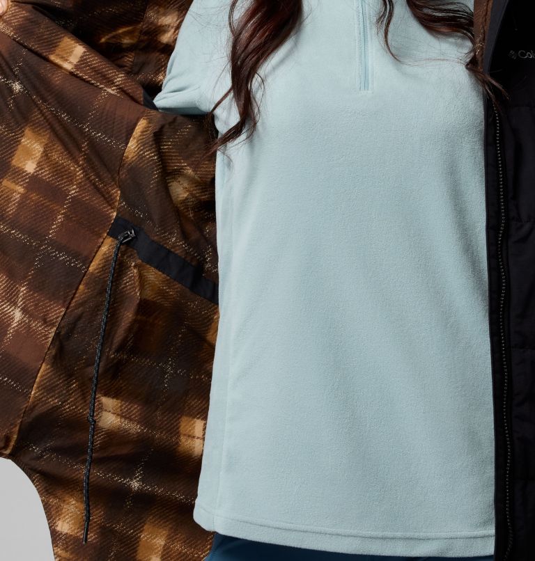 Women's Chatfield Hill II Novelty Jacket, Color: Black, Tobacco Omblur Print, image 8