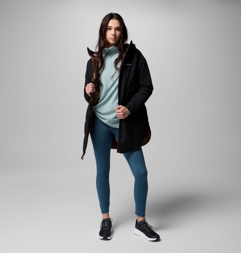 Women's Chatfield Hill II Novelty Jacket, Color: Black, Tobacco Omblur Print, image 2