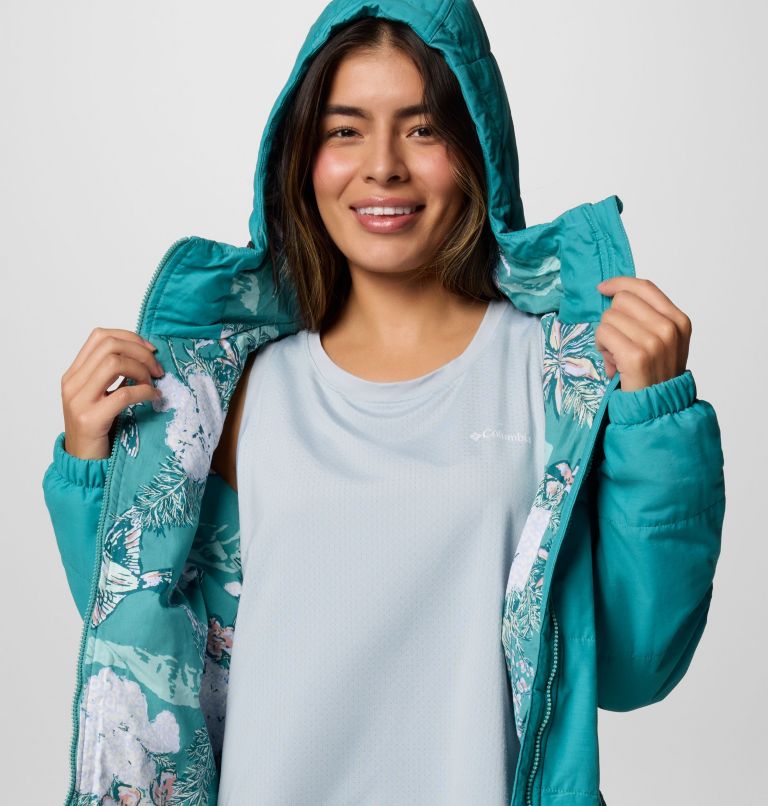 Women's Chatfield Hill II Novelty Jacket, Color: Teal Outbacked, image 5