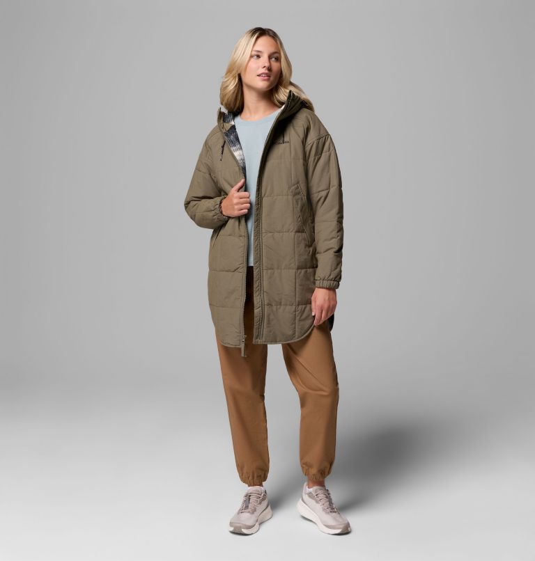 Women's Chatfield Hill II Novelty Jacket, Color: Stone Green, Chalk Omblur Tonal, image 2