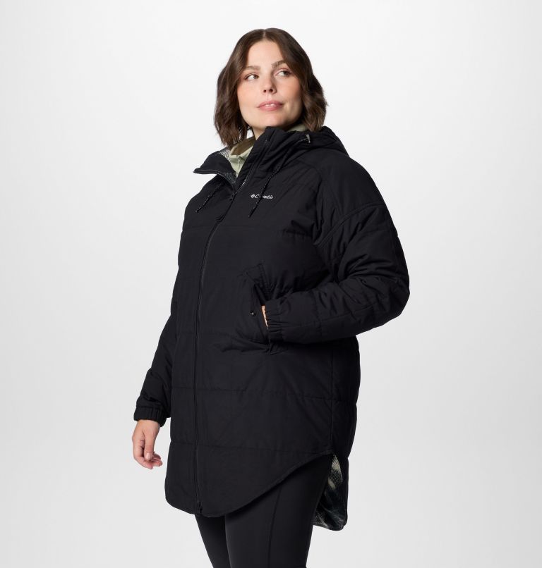 Manteau Chatfield Hill II Original pour femmes – Grandes tailles, Color: Black, Chalk Omblur Tonal, image 4