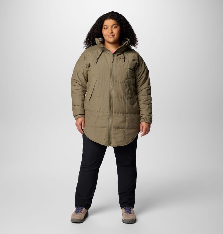 Women's Chatfield Hill II Novelty Jacket - Plus Size, Color: Stone Green, Chalk Omblur Tonal, image 3