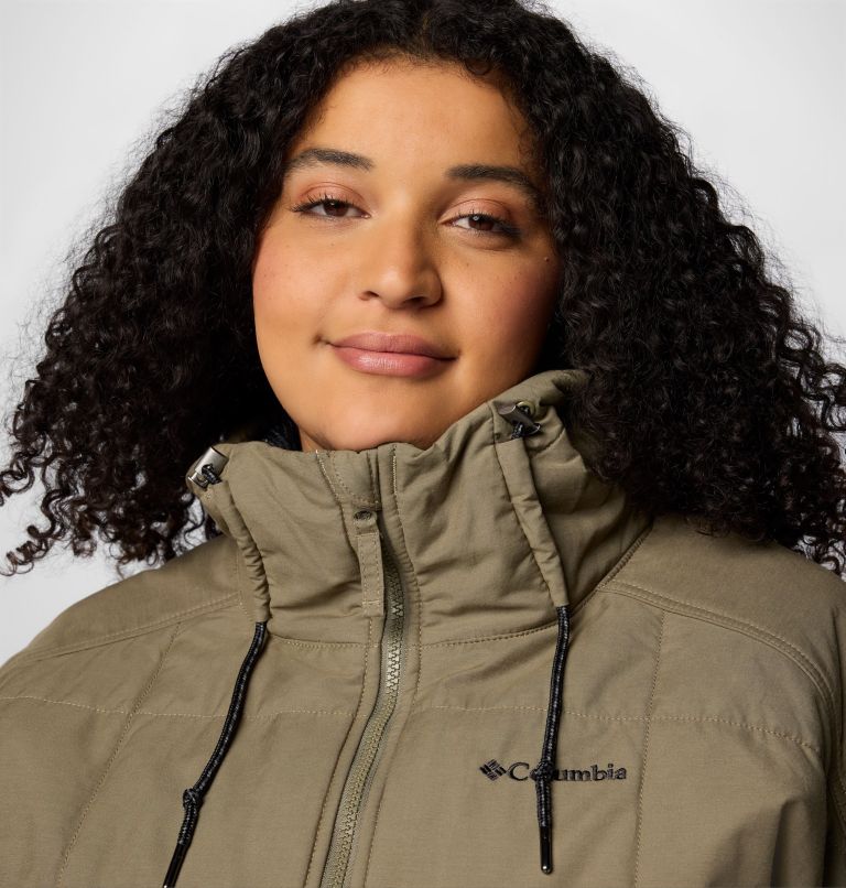 Women's Chatfield Hill II Novelty Jacket - Plus Size, Color: Stone Green, Chalk Omblur Tonal, image 5