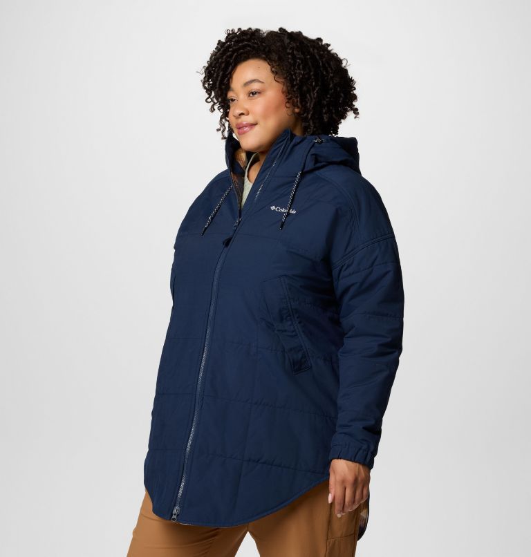 Women's Chatfield Hill II Novelty Jacket - Plus Size, Color: Collegiate Navy, Nocturnal Omblur, image 4