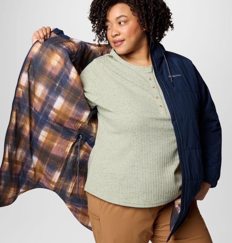 Women's Chatfield Hill II Novelty Jacket - Plus Size, Color: Collegiate Navy, Nocturnal Omblur, image 6