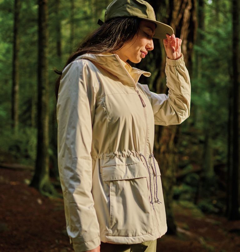 Women's Sweet Creek II Lined Rain Jacket - Plus Size, Color: Dark Stone, image 7