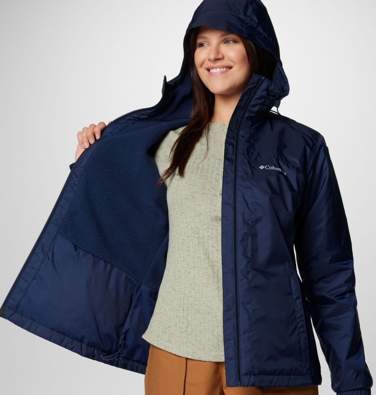Women's Switchback II Sherpa Lined Jacket, Color: Collegiate Navy, image 6