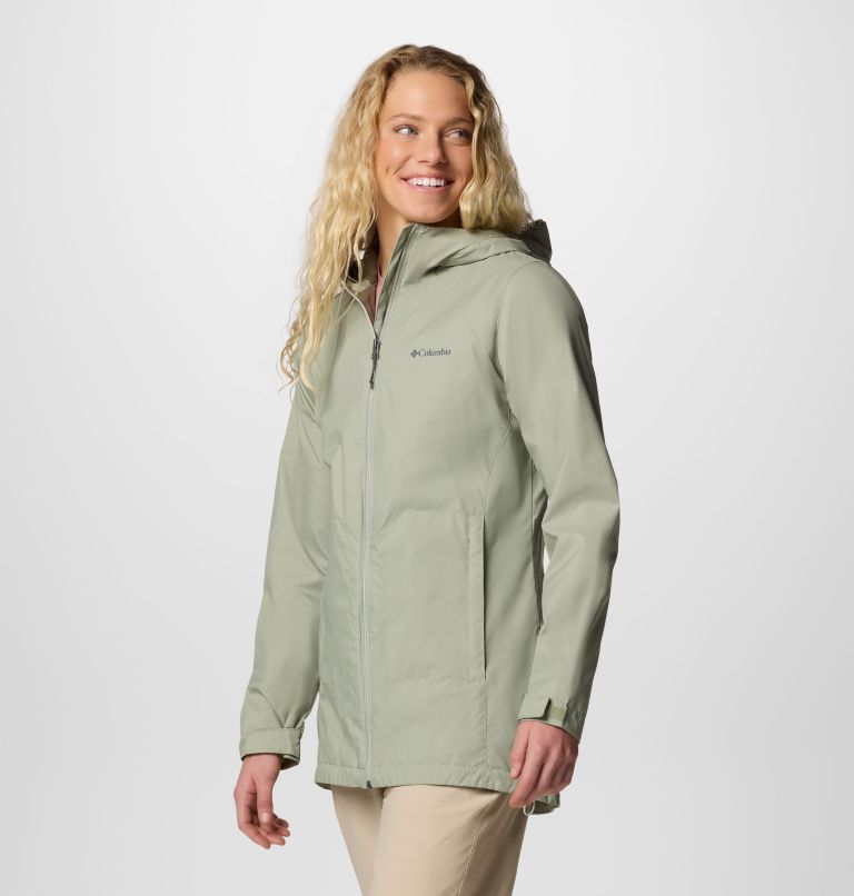 Women's Switchback II Lined Long Jacket, Color: Safari, image 3