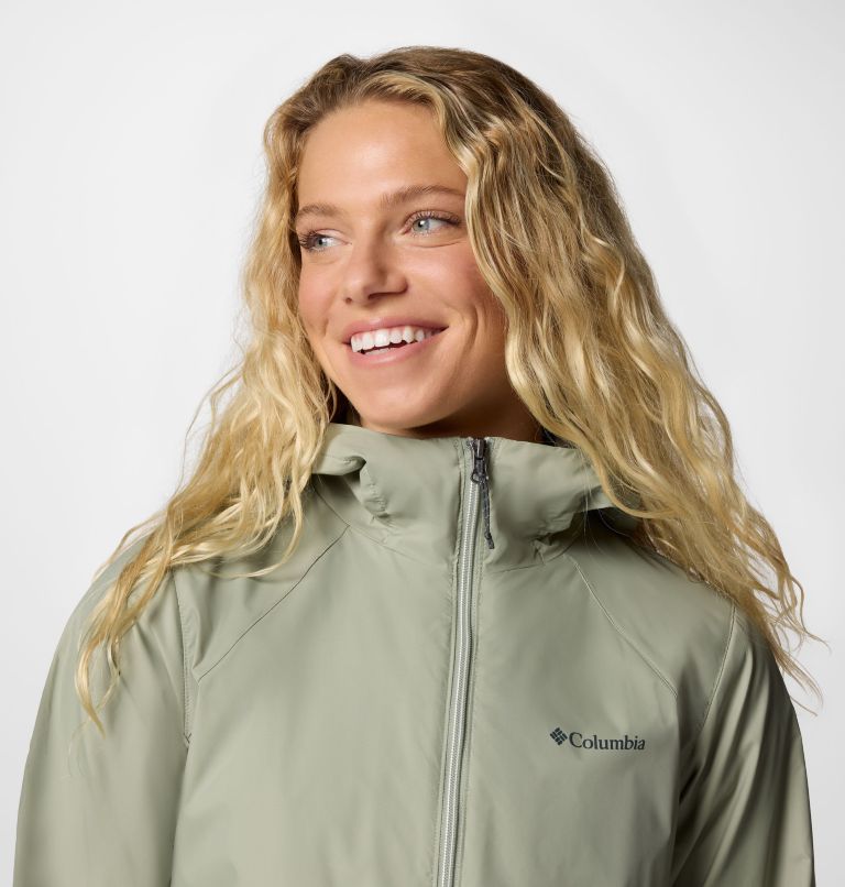 Women's Switchback II Lined Long Jacket, Color: Safari, image 4