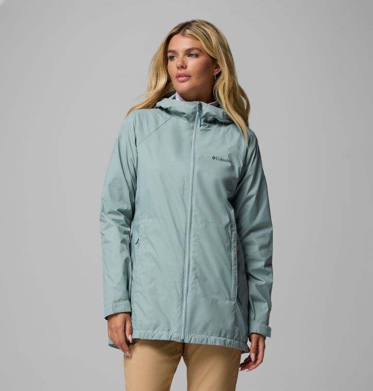 Women's Switchback II Lined Long Jacket, Color: Crushed Blue, image 1