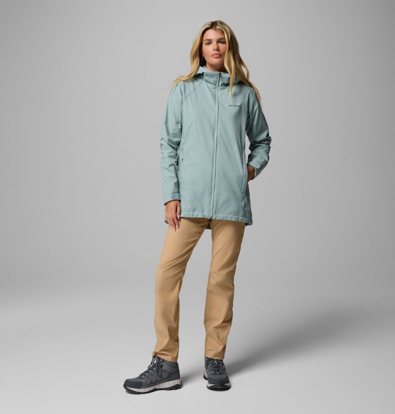 Women's Switchback II Lined Long Jacket, Color: Crushed Blue, image 9