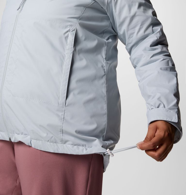 Women's Switchback II Lined Long Jacket - Plus Size, Color: Cirrus Grey, image 6