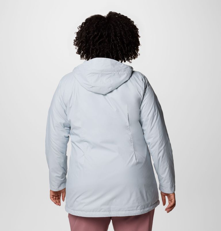 Women's Switchback II Lined Long Jacket - Plus Size, Color: Cirrus Grey, image 2