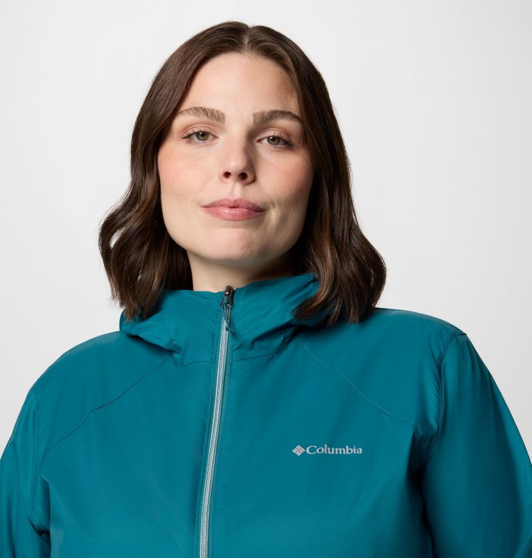 Women's Switchback II Lined Long Jacket - Plus Size, Color: River Blue, image 4