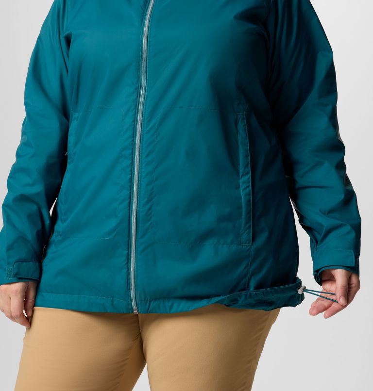 Women's Switchback II Lined Long Jacket - Plus Size, Color: River Blue, image 5