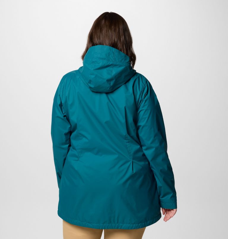 Women's Switchback II Lined Long Jacket - Plus Size, Color: River Blue, image 2