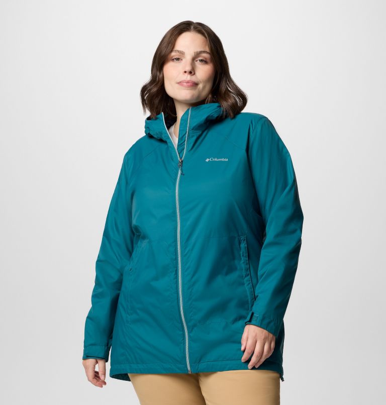 Women's Switchback II Lined Long Jacket - Plus Size, Color: River Blue, image 1