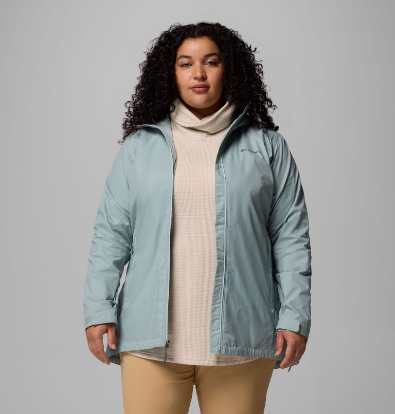 Women's Switchback II Lined Long Jacket - Plus Size, Color: Crushed Blue, image 5