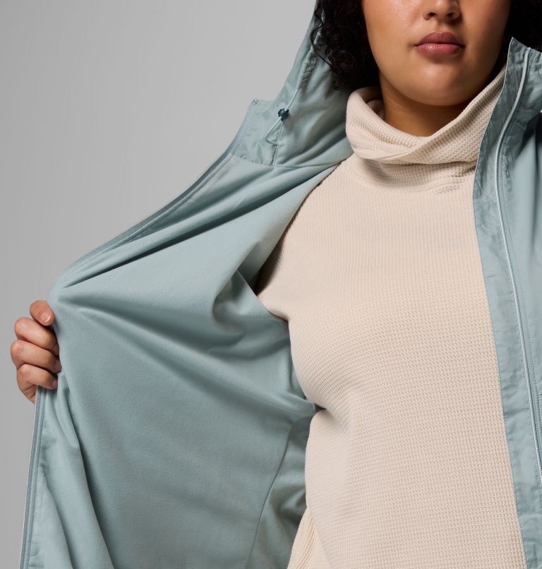 Women's Switchback II Lined Long Jacket - Plus Size, Color: Crushed Blue, image 6