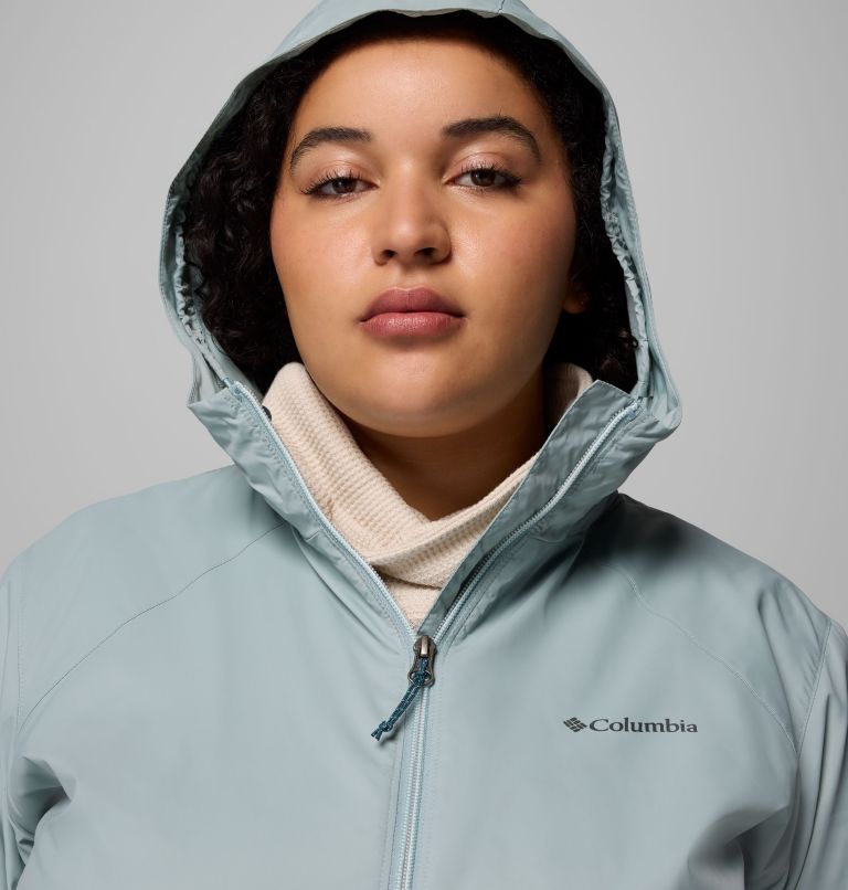 Women's Switchback II Lined Long Jacket - Plus Size, Color: Crushed Blue, image 7