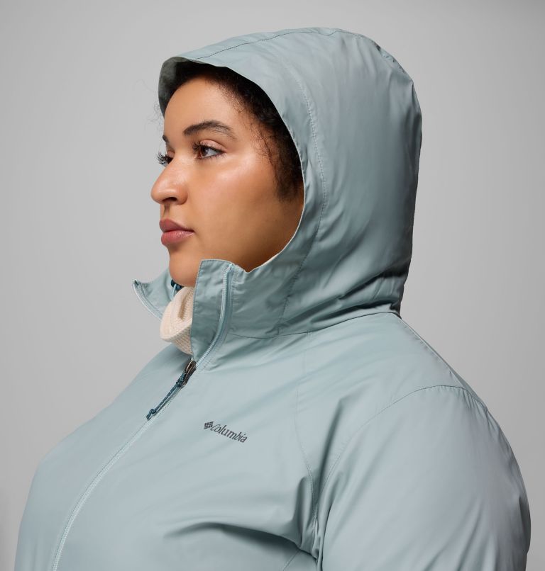 Women's Switchback II Lined Long Jacket - Plus Size, Color: Crushed Blue, image 9
