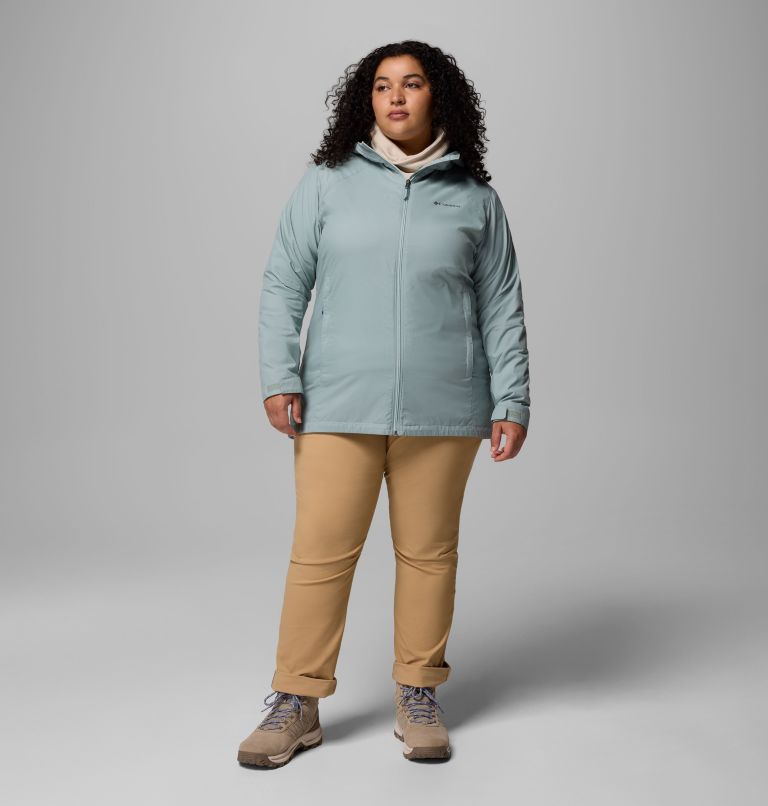 Women's Switchback II Lined Long Jacket - Plus Size, Color: Crushed Blue, image 2