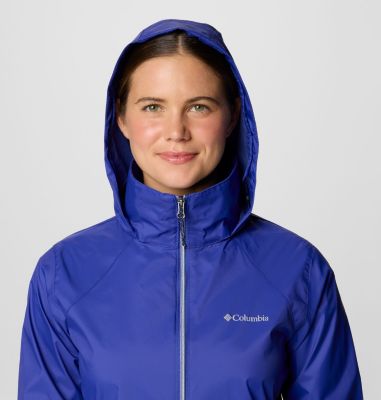 Veste De Pluie Columbia Switchback IV Pour Femme - Taille XL Blanche - Légère Et Imperméable
