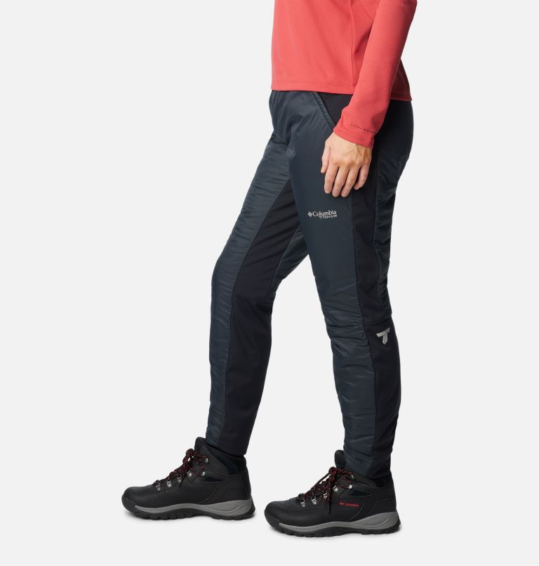 Women's Silver Leaf Insulated Hybrid Pants, Color: Black, image 3