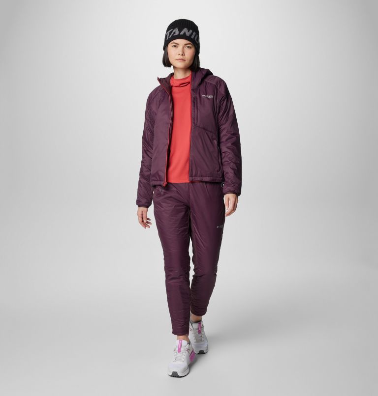 Women's Silver Leaf Insulated Hybrid Pants, Color: Moonvista, image 3