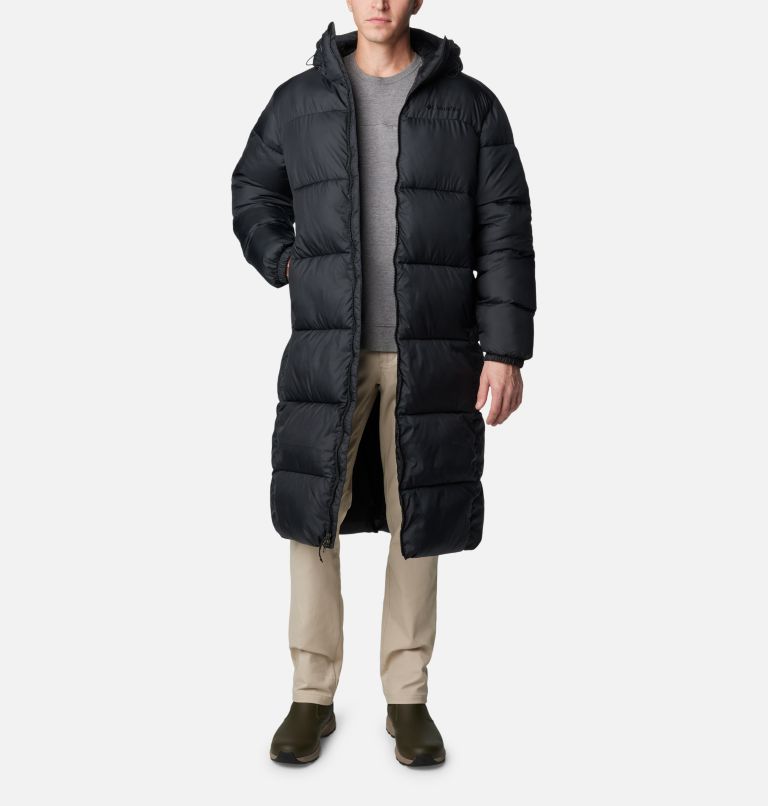 Black long puffer jacket mens online