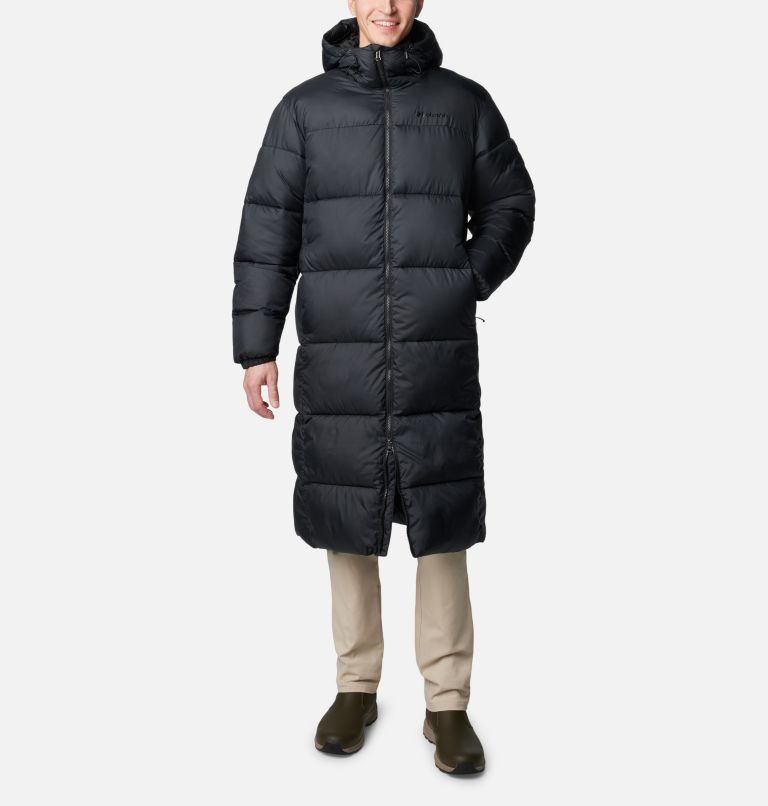 Long puffer jacket men best sale