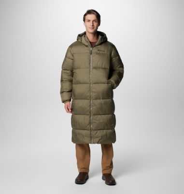 Chaqueta acolchada larga Puffect para hombre, Color: Stone Green, image 1