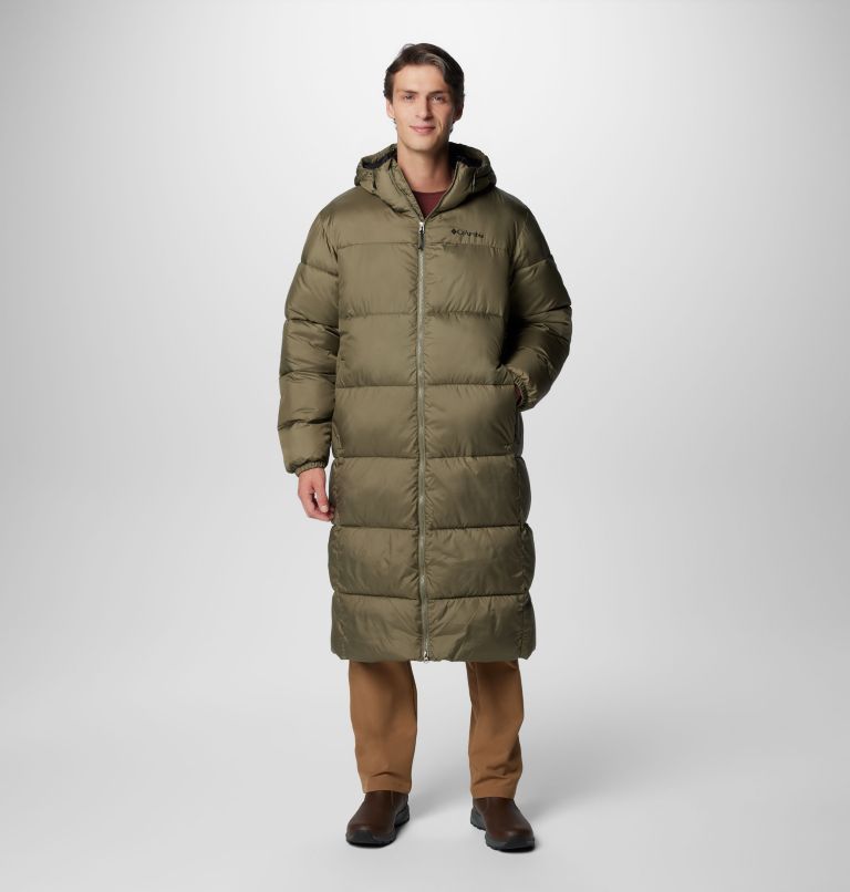 Men's long puffer coat best sale