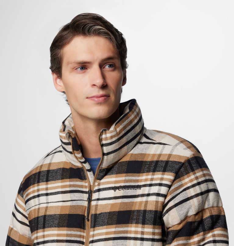Men's Puffect Printed Puffer Jacket, Color: Delta Multi Plaid, image 5