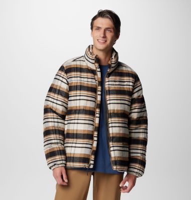 Men's Puffect Novelty Jacket, Color: Delta Multi Plaid, image 1