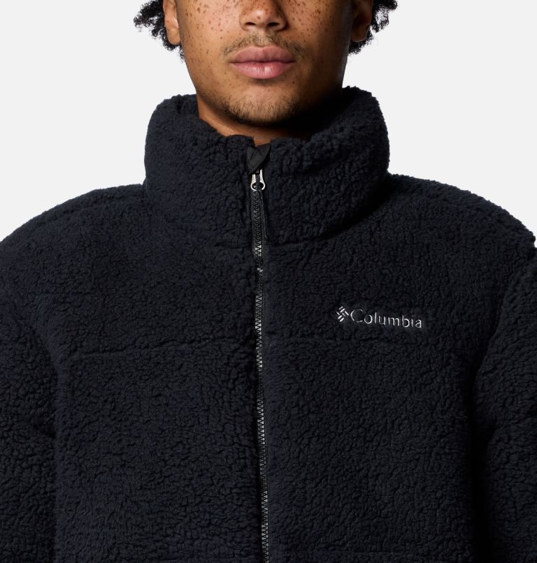 Men's Puffect II Sherpa Puffer Jacket, Color: Black, image 4