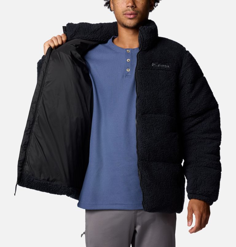 Men's Puffect II Sherpa Puffer Jacket, Color: Black, image 5