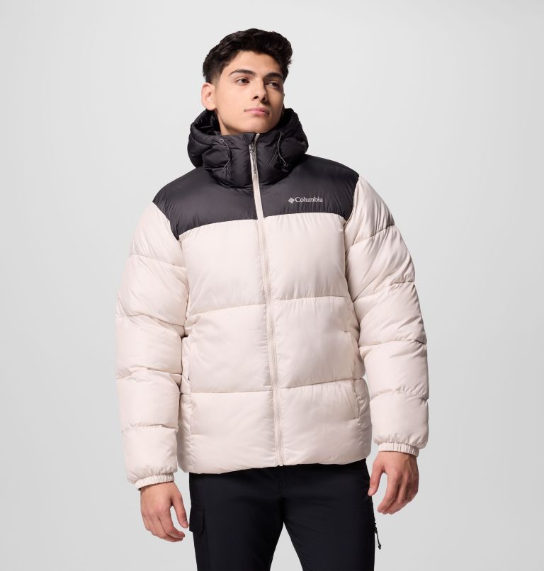 Men's Puffect II Hooded Puffer Jacket, Color: Dark Stone, Shark, image 1