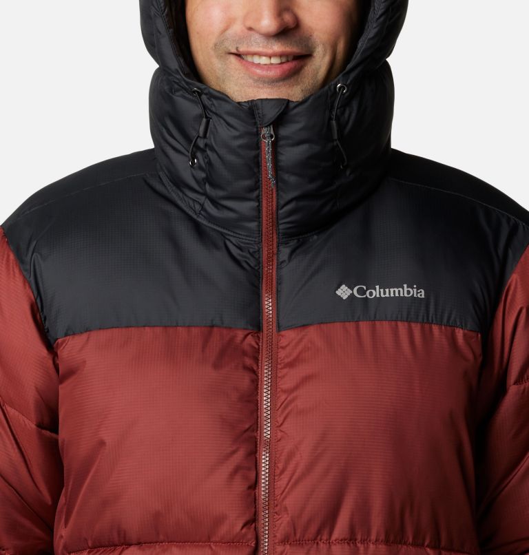 Men's Puffect II Hooded Puffer Jacket, Color: Spice, Black, image 4